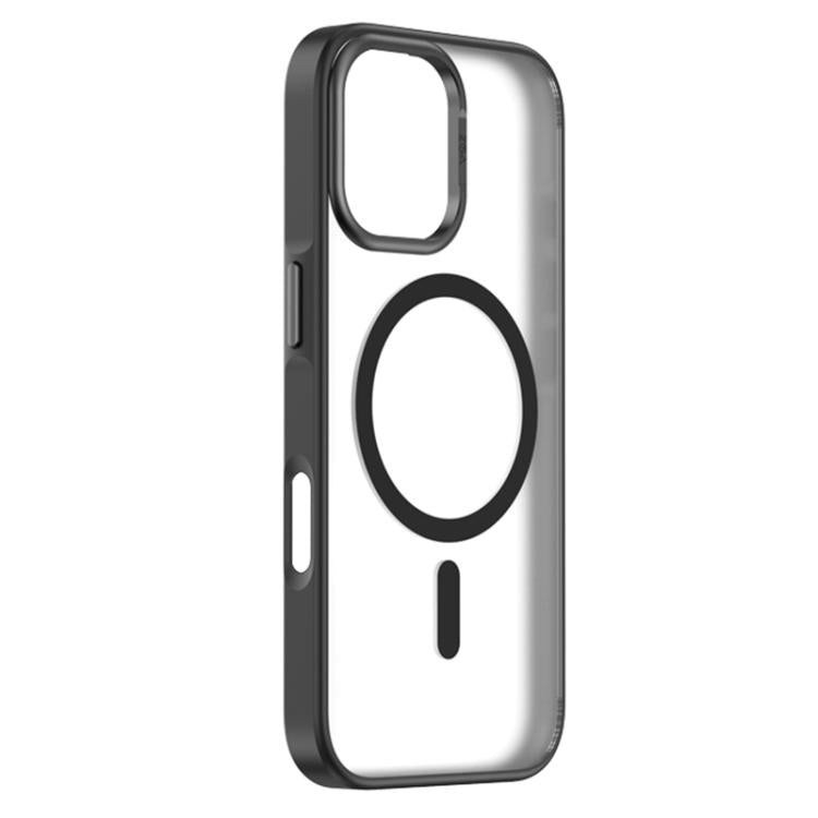 For iPhone 17 ZGA Matte Clear Magsafe PC Hybrid TPU Phone Case(Black) by ZGA