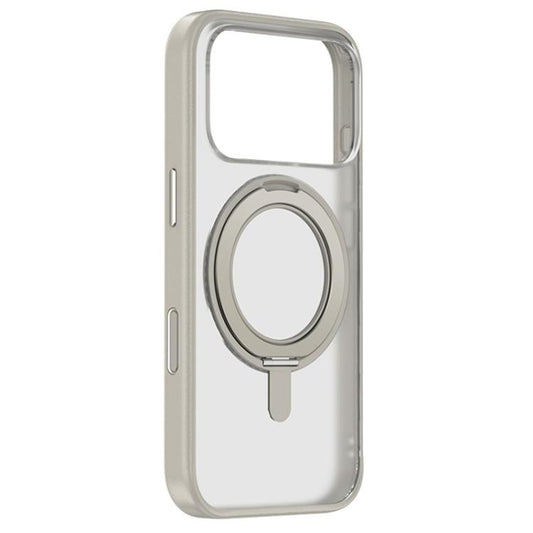 For iPhone 17 Pro Max ZGA Feitian 360 Rotation Holder Magsafe PC Hybrid TPU Phone Case(Grey) by ZGA