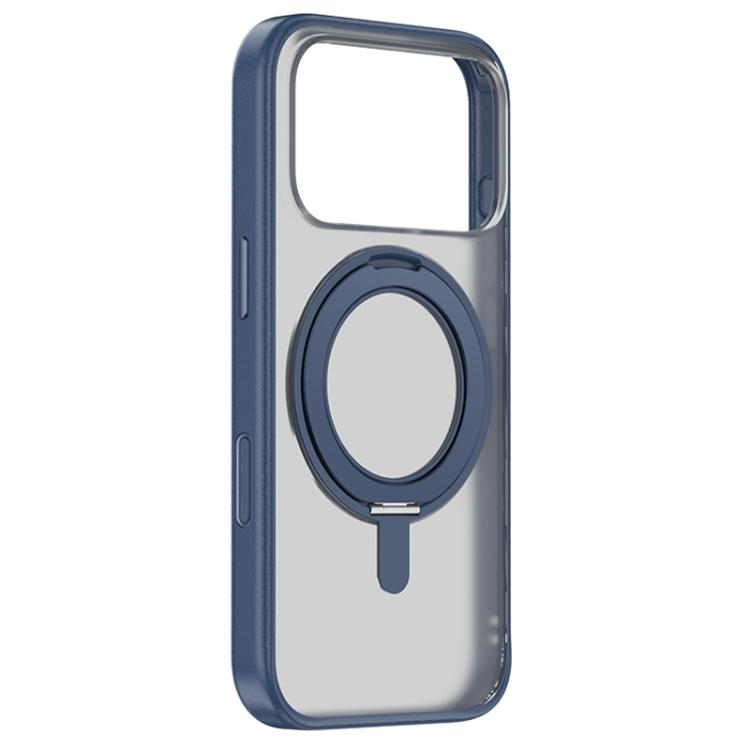 For iPhone 17 Pro ZGA Feitian 360 Rotation Holder Magsafe PC Hybrid TPU Phone Case(Blue) by ZGA