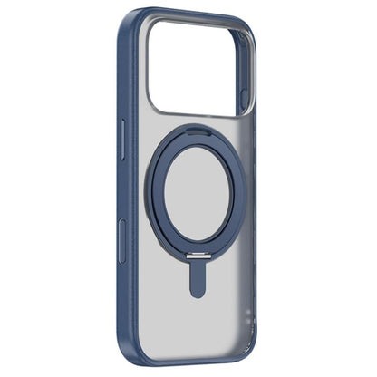 For iPhone 17 Pro ZGA Feitian 360 Rotation Holder Magsafe PC Hybrid TPU Phone Case(Blue) by ZGA