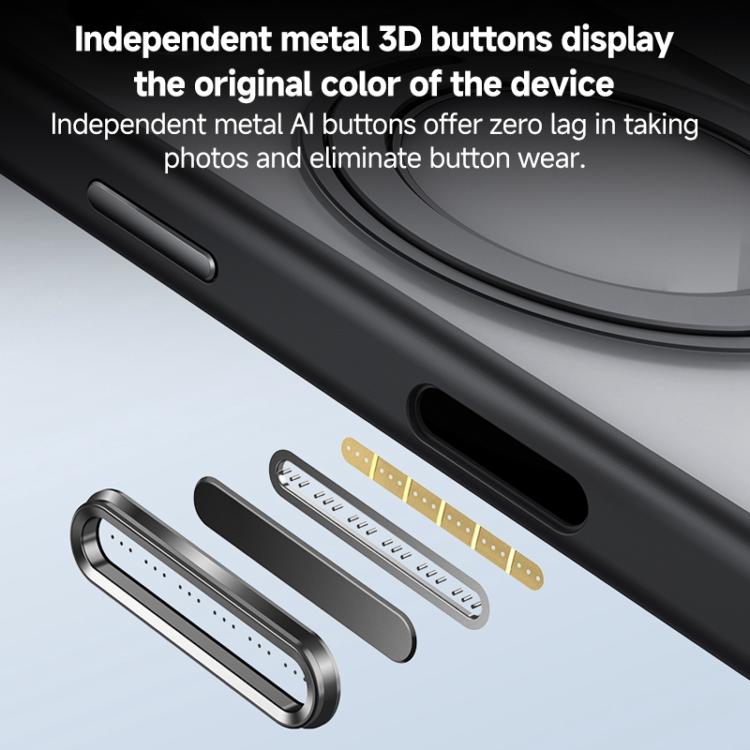 For iPhone 17 Pro Max ZGA Feitian 360 Rotation Holder Magsafe PC Hybrid TPU Phone Case(Grey) by ZGA