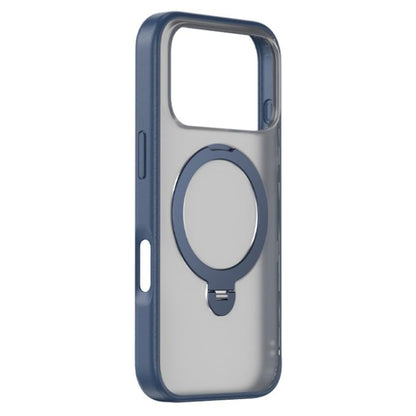 For iPhone 17 Pro ZGA 360 Pivot Holder Magsafe PC Hybrid TPU Phone Case(Blue) by ZGA