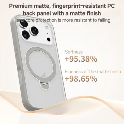 For iPhone 17 Pro ZGA 360 Pivot Holder Magsafe PC Hybrid TPU Phone Case(Blue) by ZGA