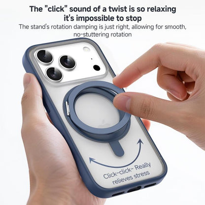 For iPhone 17 ZGA Feitian 360 Rotation Holder Magsafe PC Hybrid TPU Phone Case(Black) by ZGA