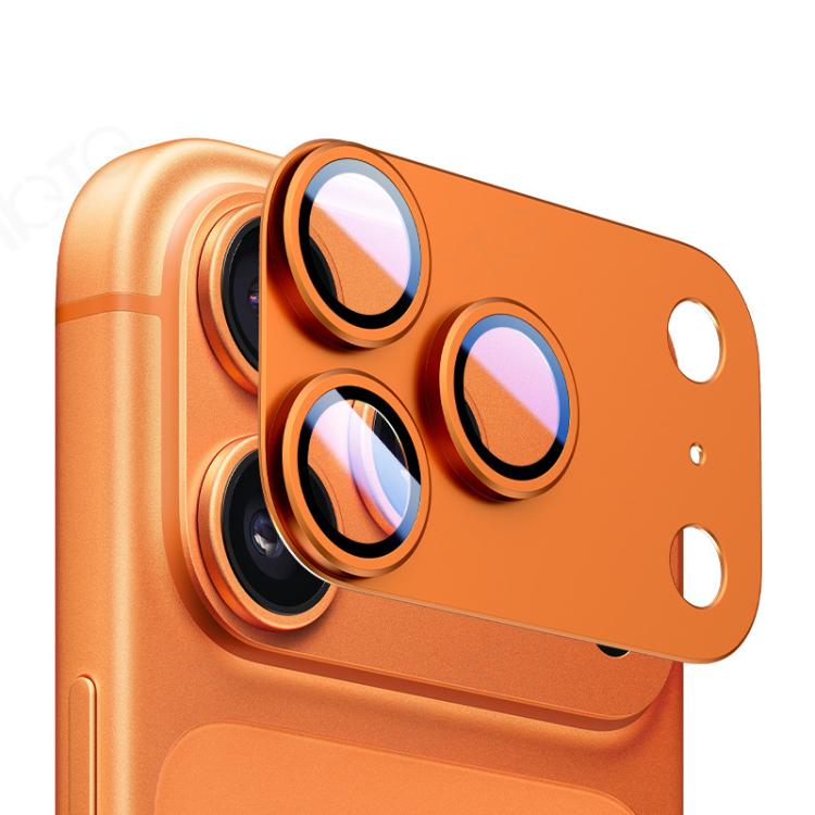 For iPhone 17 Pro XDcase Armor Full-Coverage Frosted Metal Lens Ring Film(Orange) by XDcase
