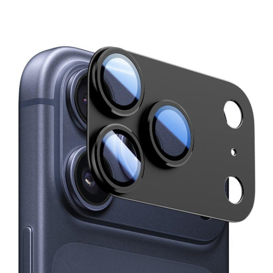 For iPhone 17 Pro XDcase Armor Full-Coverage Frosted Metal Lens Ring Film(Black) by XDcase