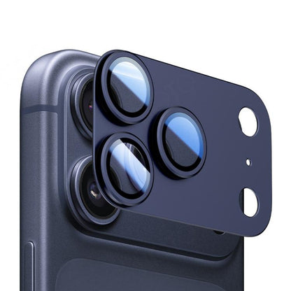 For iPhone 17 Pro XDcase Armor Full-Coverage Frosted Metal Lens Ring Film(Dark Blue) by XDcase