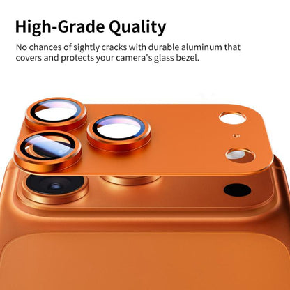 For iPhone 17 Pro Max XDcase Armor Full-Coverage Frosted Metal Lens Ring Film(Orange) by XDcase
