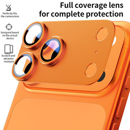 For iPhone 17 XDcase Armor Full-Coverage Frosted Metal Lens Ring Film(Black) by XDcase