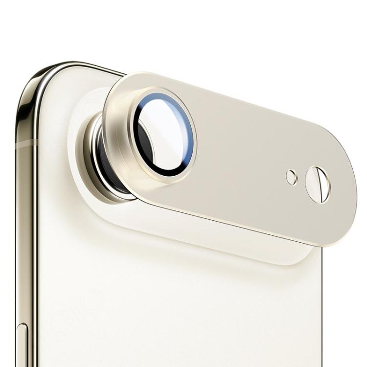 For iPhone Air XDcase Armor Full-Coverage Frosted Metal Lens Ring Film(Light Gold) by XDcase