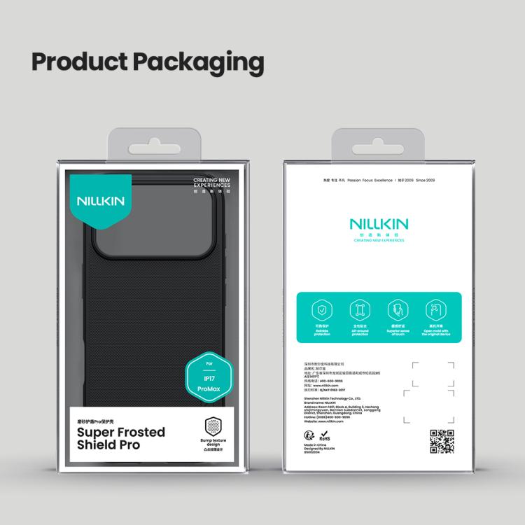 For iPhone 17 Pro Max NILLKIN Frosted Shield Pro PC + TPU Phone Case(Blue) by NILLKIN