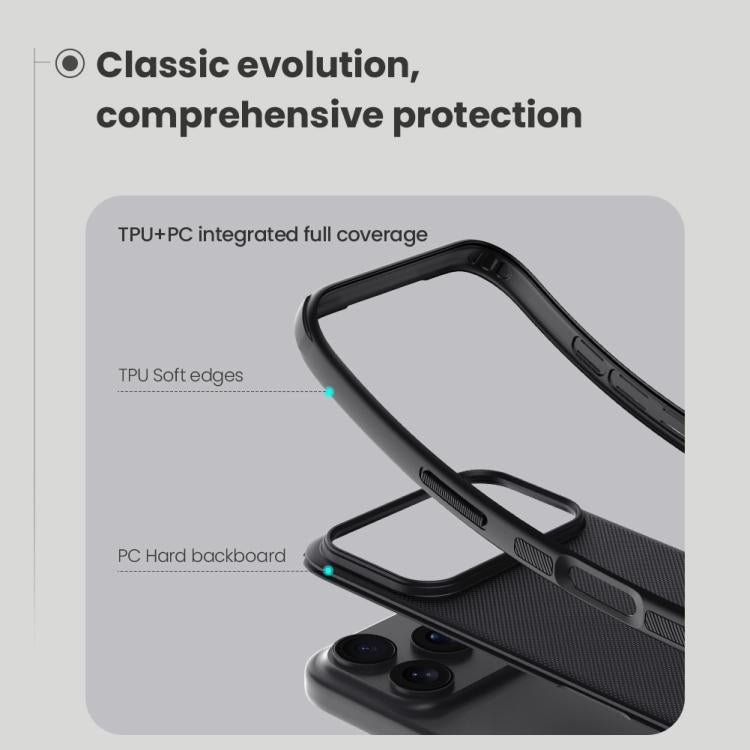 For iPhone 17 Pro NILLKIN Frosted Shield Pro PC + TPU Phone Case(Grey) by NILLKIN