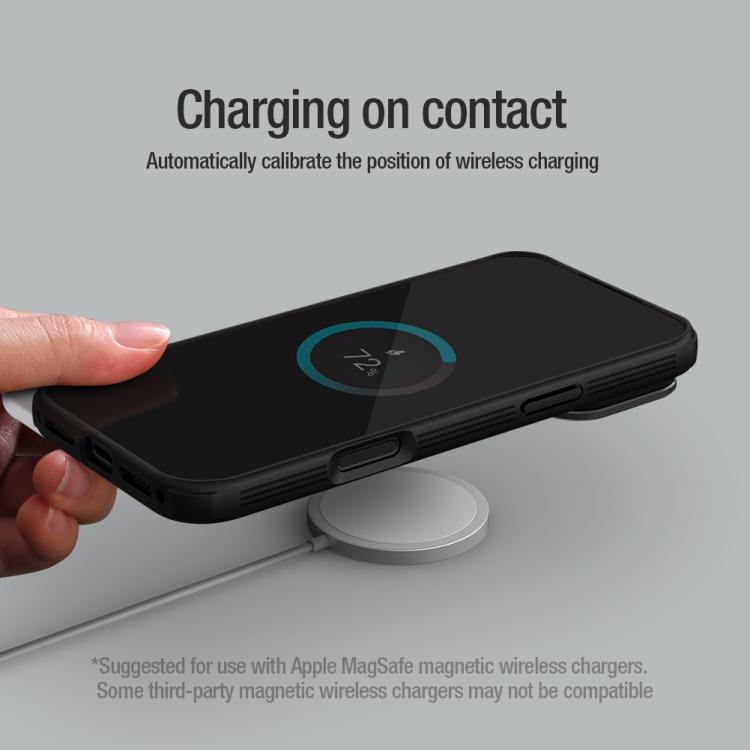 For iPhone 17 Pro Max NILLKIN CamShield Prop Texture Transparent Mirror Cover MagSafe Magnetic PC Phone Case(Black) by NILLKIN