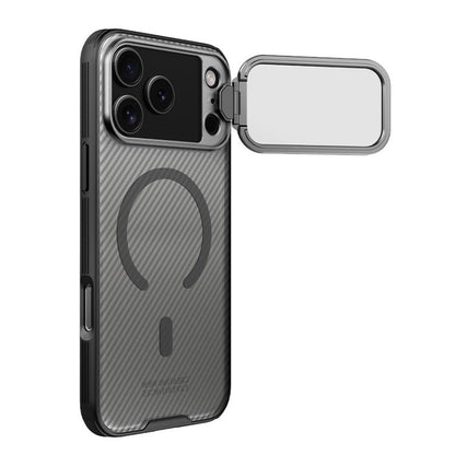 For iPhone 17 Pro Max NILLKIN CamShield Prop Transparent Mirror Cover MagSafe Magnetic Translucent PC Phone Case(Black) by NILLKIN