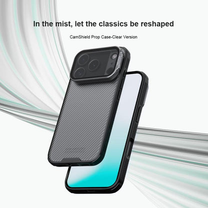 For iPhone 17 Pro NILLKIN CamShield Prop Transparent Mirror Cover Translucent PC Phone Case(Black) by NILLKIN