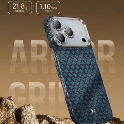 For iPhone 17 Pro Max Benks Color Shield C1 Classic Kevlar Woven Diamond MagSafe Phone Case(Blue) by Benks