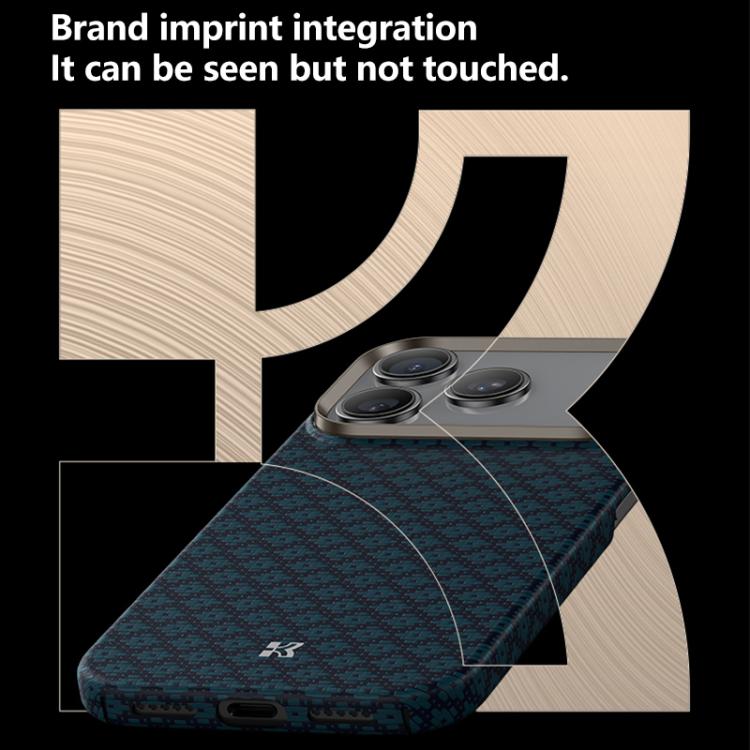 For iPhone 17 Pro Max Benks Color Shield C1 Classic Kevlar Woven Diamond MagSafe Phone Case(Blue) by Benks