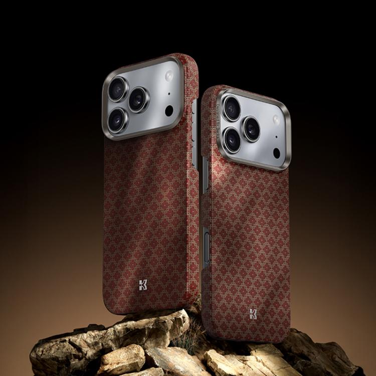 For iPhone 17 Pro Max Benks Color Shield C1 Classic Kevlar Woven Diamond MagSafe Phone Case(Orange) by Benks