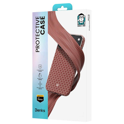 For iPhone 17 Pro Max Benks Color Shield C1 Classic Kevlar Woven Diamond MagSafe Phone Case(Orange) by Benks