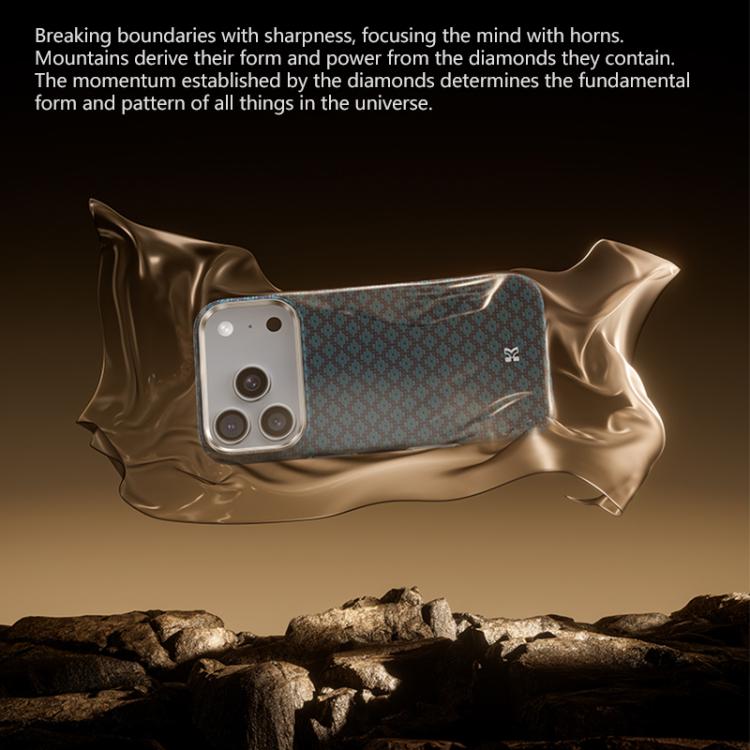 For iPhone 17 Pro Benks Color Shield C1 Classic Kevlar Woven Diamond MagSafe Phone Case(Blue) by Benks