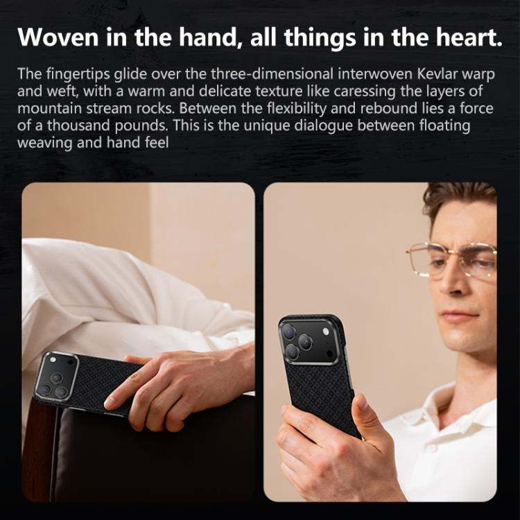 For iPhone 17 Pro Benks Color Shield C1 Classic Kevlar Woven Diamond MagSafe Phone Case(Black) by Benks