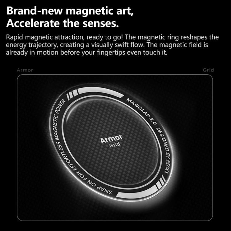 For iPhone 17 Pro Benks Color Shield C1 Classic Kevlar Woven Diamond MagSafe Phone Case(Black) by Benks