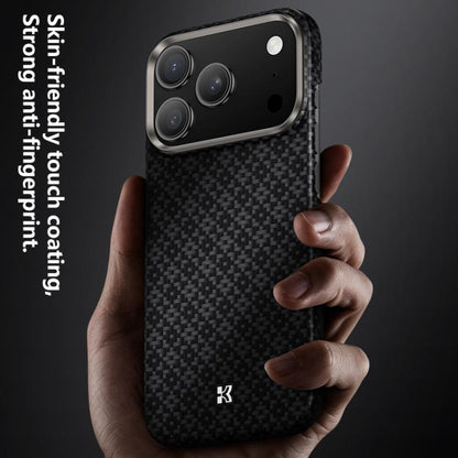 For iPhone 17 Pro Benks Color Shield C1 Classic Kevlar Woven Diamond MagSafe Phone Case(Black) by Benks