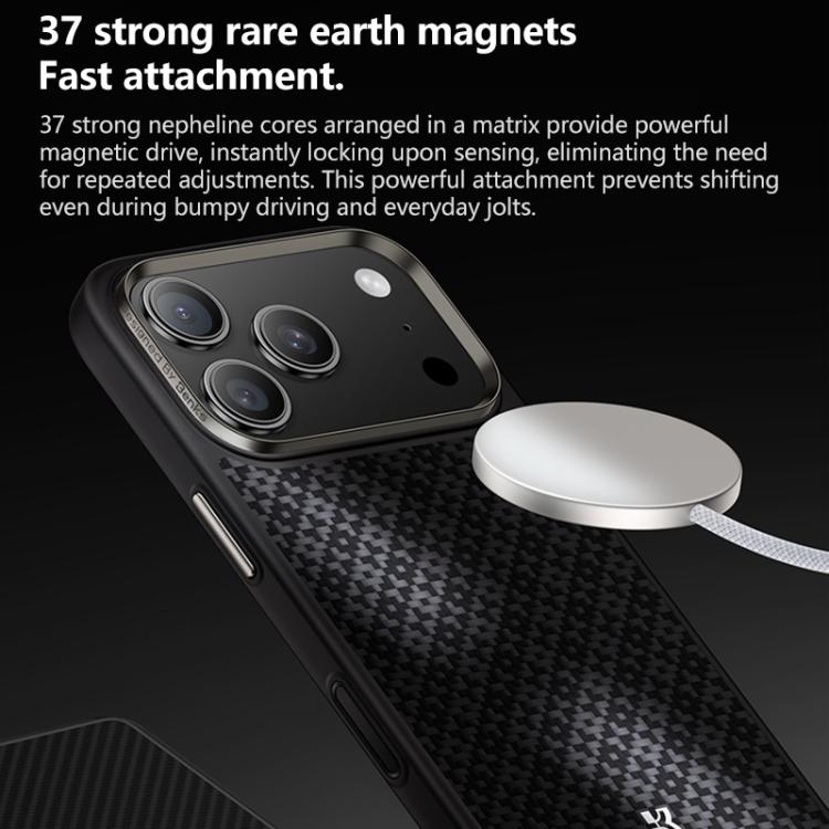 For iPhone 17 Pro Max Benks Y2 Kevlar All-inclusive MagSafe Magnetic Diamond Phone Case(Black) by Benks