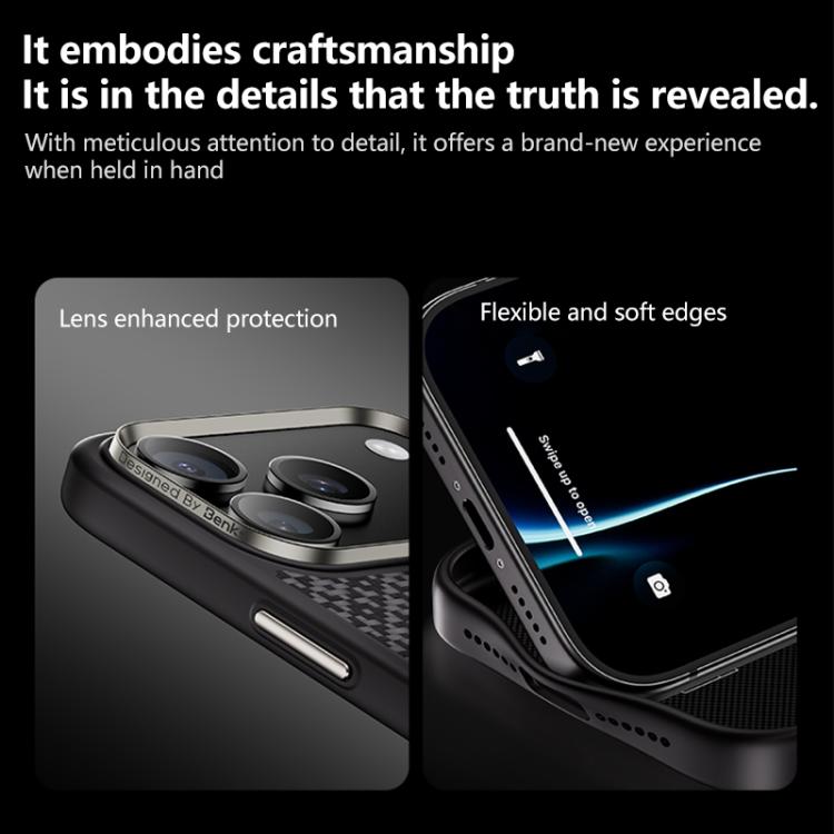 For iPhone 17 Pro Max Benks Y2 Kevlar All-inclusive MagSafe Magnetic Diamond Phone Case(Black) by Benks