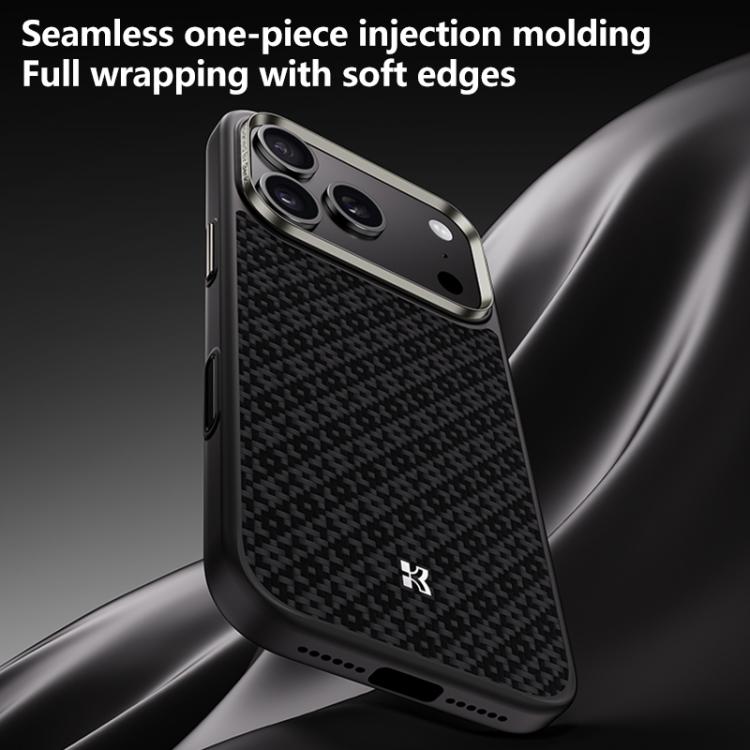For iPhone 17 Pro Benks Y2 Kevlar All-inclusive MagSafe Magnetic Diamond Phone Case(Black) by Benks