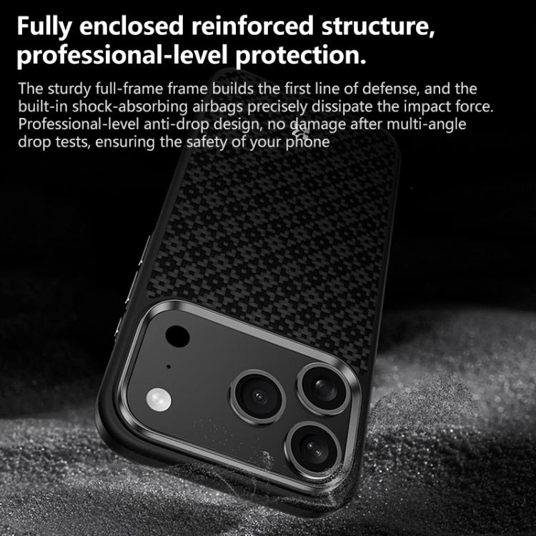 For iPhone 17 Pro Benks Y2 Kevlar All-inclusive MagSafe Magnetic Diamond Phone Case(Black) by Benks