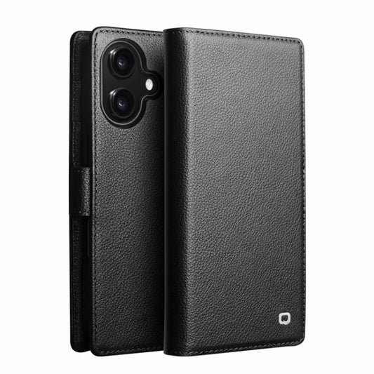 For iPhone 17 QIALINO Classics 3rd Genuine Leather Phone Case(Black) by QIALINO