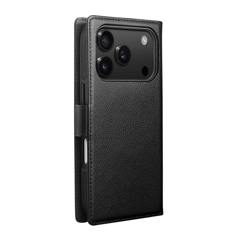 For iPhone 17 Pro QIALINO Classics 3rd Genuine Leather Phone Case(Black) by QIALINO