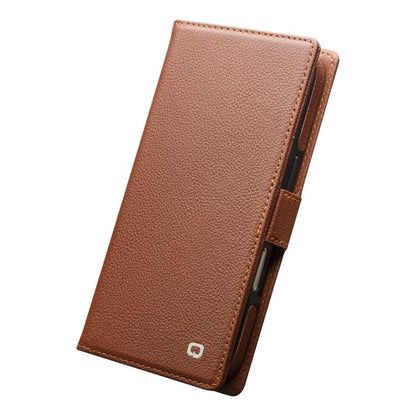 For iPhone 17 Pro QIALINO Classics 3rd Genuine Leather Phone Case(Brown) by QIALINO
