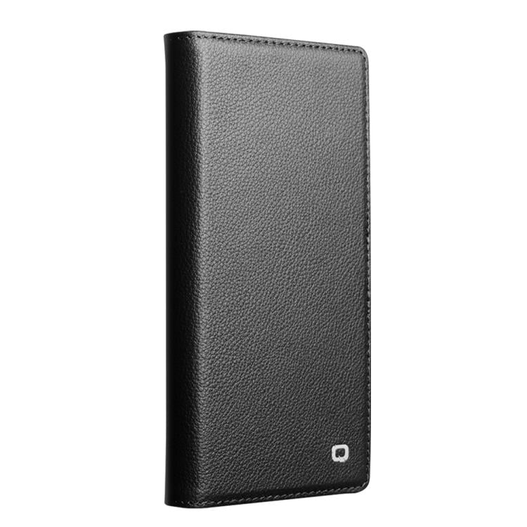 For iPhone 17 Pro Max QIALINO Classics 3rd Genuine Leather Phone Case(Black) by QIALINO