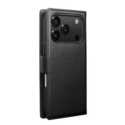 For iPhone 17 Pro Max QIALINO Classics 3rd Genuine Leather Phone Case(Black) by QIALINO