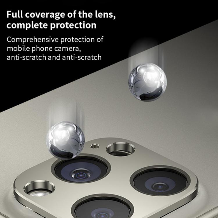 For iPhone 14 Pro / 14 Pro Max XDcase Titanium Alloy Hollow Camera Lens Protector(Black) by XDcase