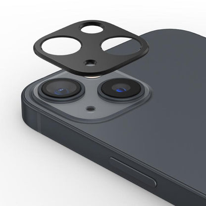 For iPhone 14 / 14 Plus XDcase Titanium Alloy Hollow Camera Lens Protector(Black) by XDcase