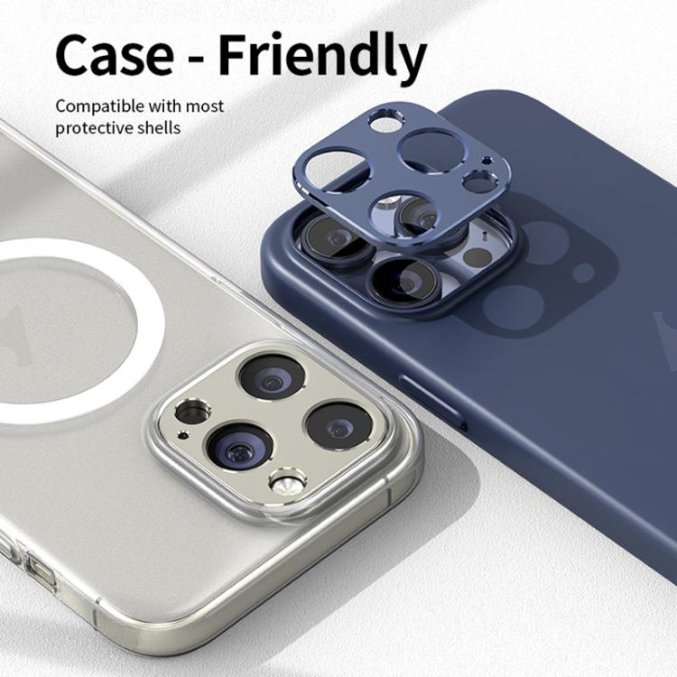 For iPhone 14 / 14 Plus XDcase Titanium Alloy Hollow Camera Lens Protector(Black) by XDcase