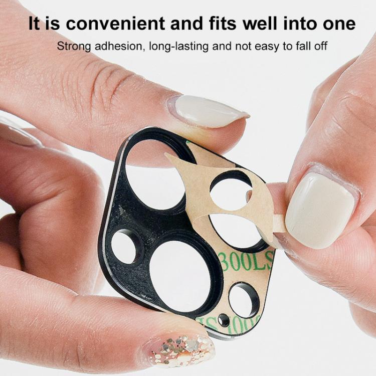 For iPhone 14 / 14 Plus XDcase Titanium Alloy Hollow Camera Lens Protector(Black) by XDcase