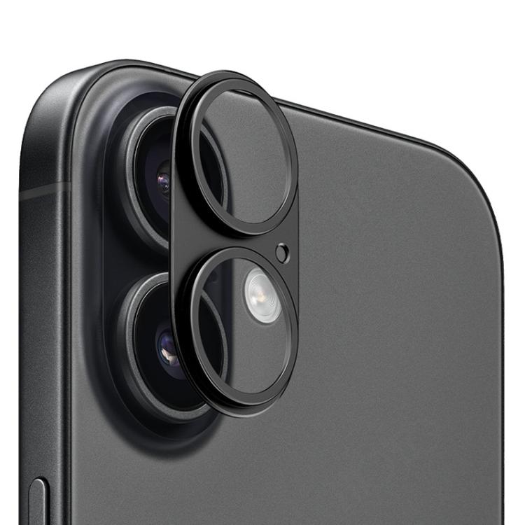 For iPhone 17 XDcase Titanium Alloy Hollow Camera Lens Protector(Black) by XDcase