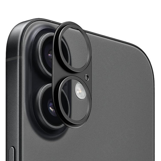 For iPhone 17 XDcase Titanium Alloy Hollow Camera Lens Protector(Black) by XDcase