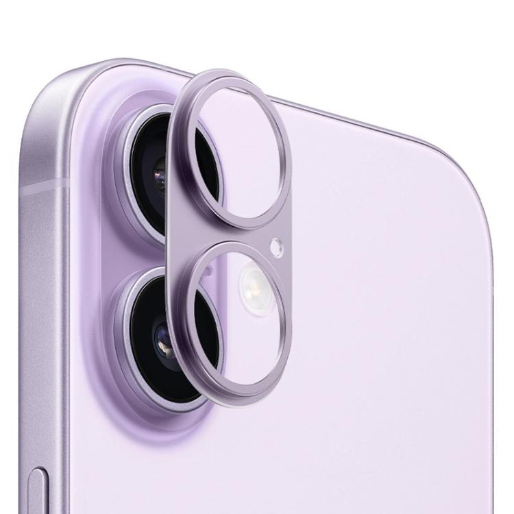 For iPhone 17 XDcase Titanium Alloy Hollow Camera Lens Protector(Purple) by XDcase