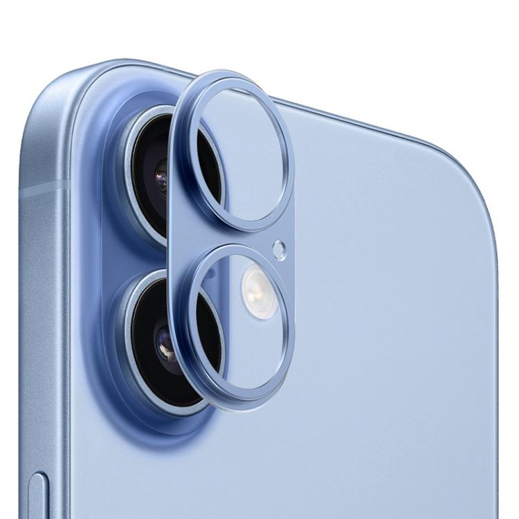 For iPhone 17 XDcase Titanium Alloy Hollow Camera Lens Protector(Blue) by XDcase