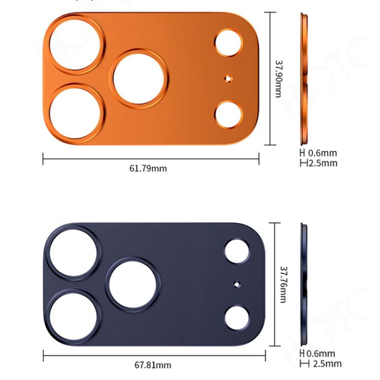 For iPhone 17 XDcase Titanium Alloy Hollow Camera Lens Protector(Blue) by XDcase