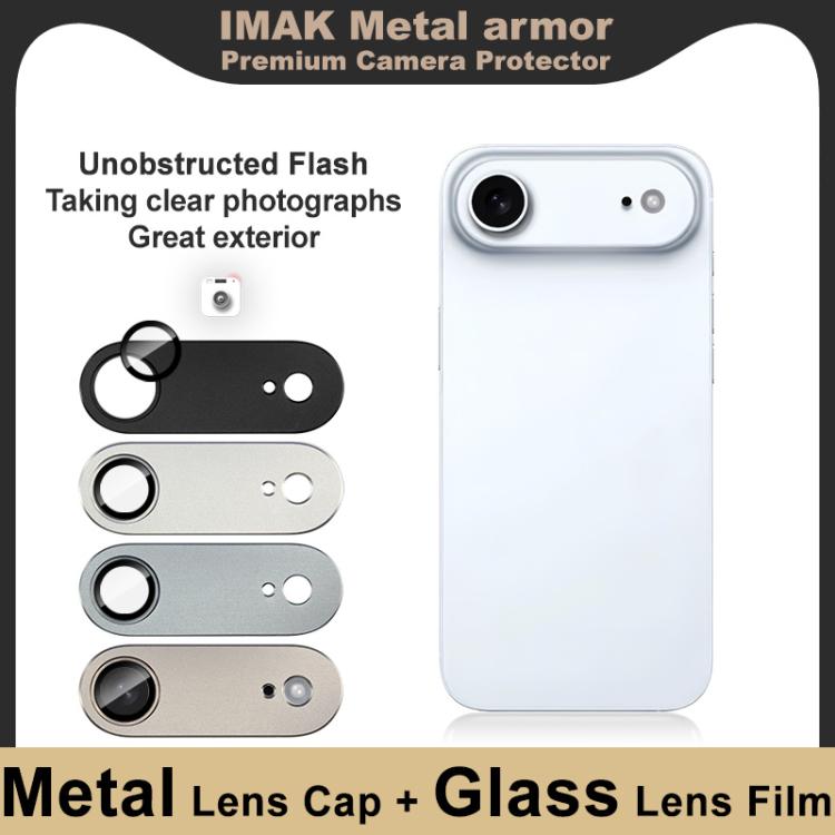 For iPhone Air IMAK Metal Armor Premium Camera Protector Film(Black) by imak