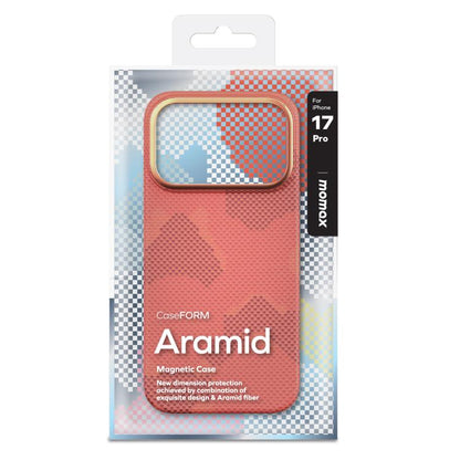For iPhone 17 Pro MOMAX Aramid Fiber Ultra-thin MagSafe Phone Case(Orange) by MOMAX