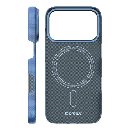 For iPhone 17 Pro Max MOMAX Aramid Fiber Ultra-thin MagSafe Phone Case(Blue) by MOMAX