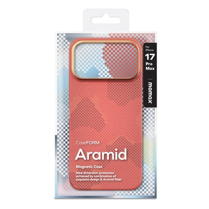 For iPhone 17 Pro Max MOMAX Aramid Fiber Ultra-thin MagSafe Phone Case(Orange) by MOMAX