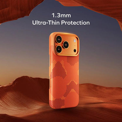 For iPhone 17 Pro Max MOMAX Aramid Fiber Ultra-thin MagSafe Phone Case(Blue) by MOMAX